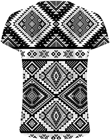 Xxbr muški vojnik majice s kratkim rukavima 3d aztec boho tiskani ljetni vintage mišićni atletski posada vrat casual majice