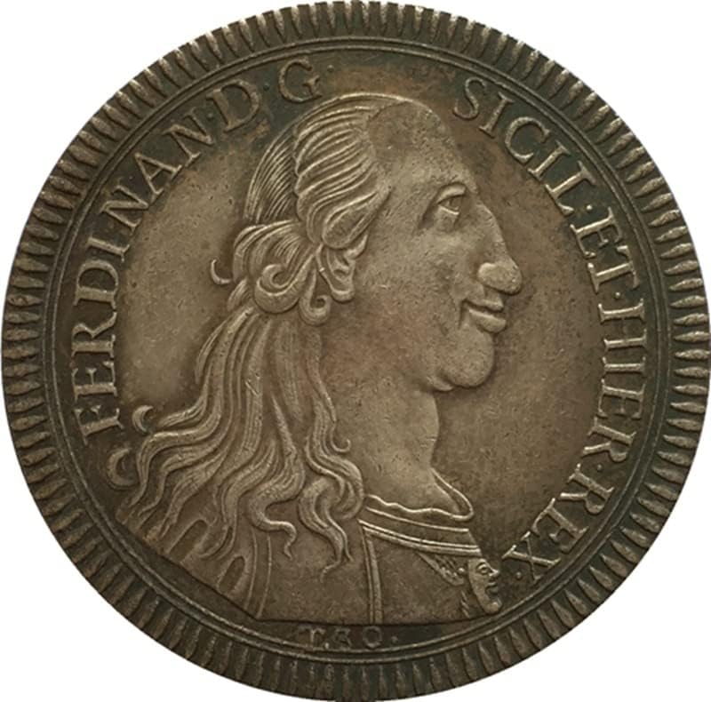 1793 Talijanske kovanice čista bakrena srebrna kolekcija kolekcija kovanica za zanatske kovanice Antikni srebrni dolar može