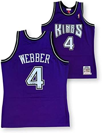 Chris Webber Autografirani Sacramento potpisao je Mitchell Ness Jersey Hof 21 Fanatici - Autographd NBA dresovi