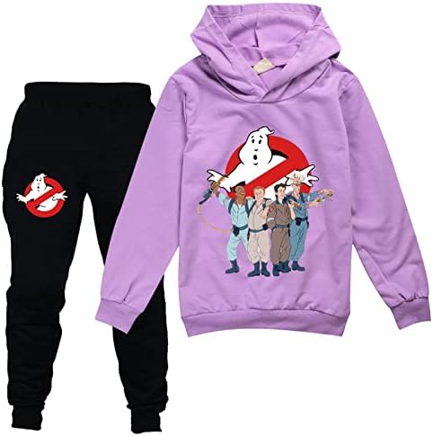 Huanxa Child Pulover Outfit Ghostbusters Hoodies and Jogger hlače za treniranje za dječake djevojčice 2 komada set dukserica