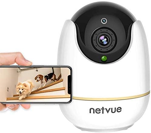 NetVue unutarnja kamera, poboljšana sigurnosna kamera s naprednim AI vještinama za kućne ljubimce/bebe, 1080p FHD 2.4GHz