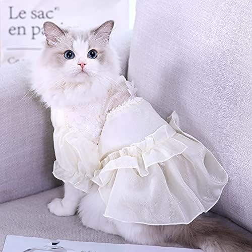 Fladorepet slatka haljina za pse samo za mačku, sprječava prolijevanje kose za kućne ljubimce ljetna odjeća tutu suknja za
