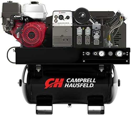 Campbell Hausfeld 30 gal. 175 PSI Honda GX390 plinski kamion za kamion montaža i generator 5000-vata i 200A zavarivač, kompresor/generator/generator/generator/generator/zavarivač