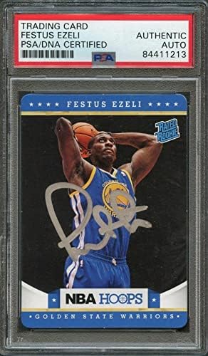 2012-13 NBA Hoops 125 Festus Ezeli potpisao RC Rookie Card Auto PSA Slabbed Warri - Košarkaške ploče s autogramima