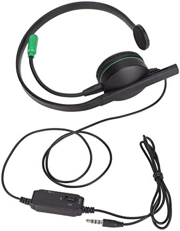 Slušalice za igranje s jednim uhom, žičane slušalice s jednim uhom 3,5 mm stereo linearna kontrola omogućuje podešavanje