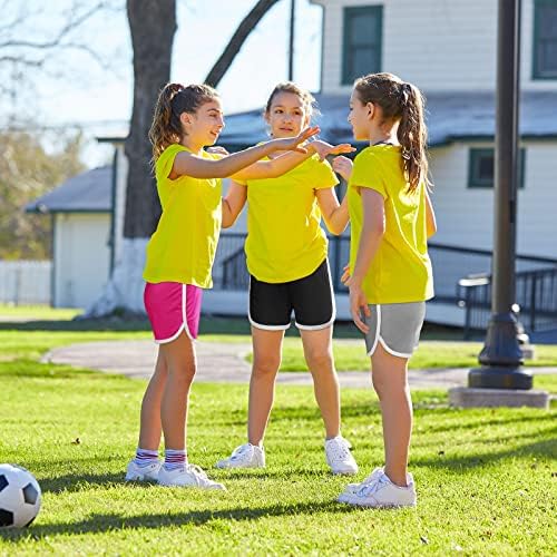 Resinta 5 pakira djevojke koje trče kratke hlače brze suhe aktivne kratke hlače poliester djece atletskih kratkih hlača trening