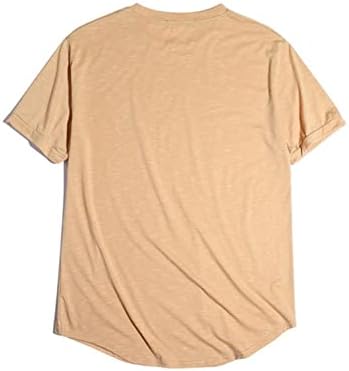 Muška mekana čvrsta boja Slim Fit Majica Strethu Rashing Pamuk kratki rukavi vrhovi velikih i visokih, modnih casual majica
