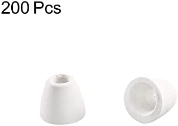 UXCell 200pcs Keramički električni izolator, 3 mm dia konusna porculanska cijev keramičke kuglice, visoka temperatura max