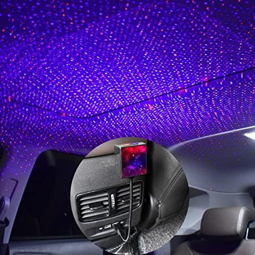 Zvjezdano noćno svjetlo na krovu automobila, bucket-projektor bucket, neonsko naglašeno noćno svjetlo, dekor sa zvučno aktiviranim