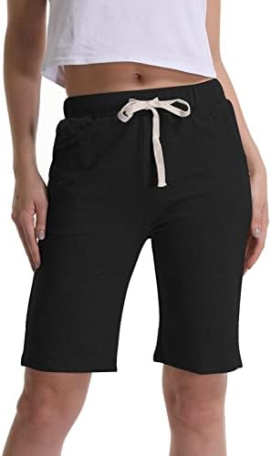 Ženske bermude kratke hlače Ljetne kratke hlače za žene crtanje dugih kratkih hlača s visokim strukom ležerne kratke hlače