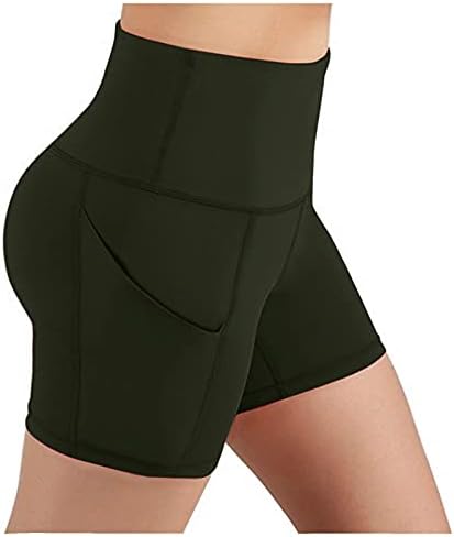ZDFER plijene kratke hlače za žene visoki struk joga hlače žensko trening za kontrolu trbuha trkajući trbuh kratkih hlača