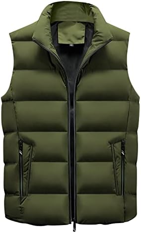 Uofoco uredska jakna muški plus sizen jeseni tenkovi Osnovni udoban vjetrovitni prsluk s patentnim zatvaračem podrumljive