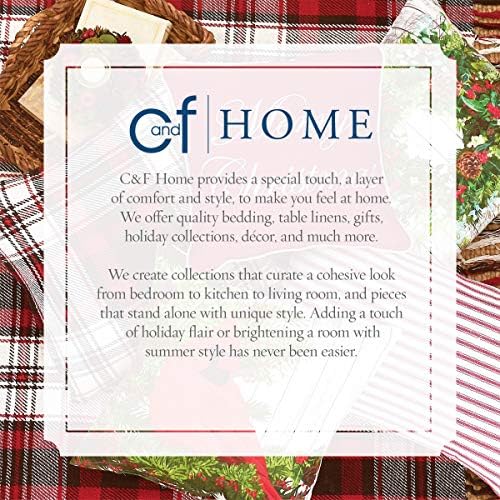 C & F Home Chickadee vezeni božićna čarapa zelena