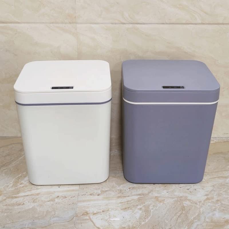 _ [Pametna kanta za smeće] indukcijska kanta za smeće s poklopcem kućna plastična kanta Automatska indukcijska kanta za smeće