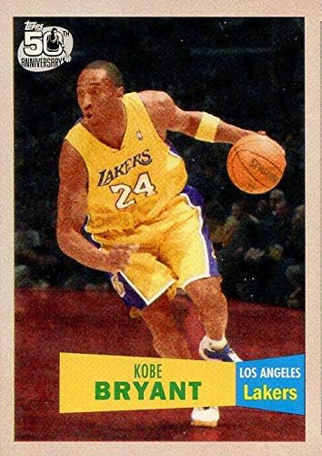 Kobe Bryant 2007 2008 Topps košarka retro 1957. 1958. Varijacija serije Mint Card 24 prikazuje ovu zvijezdu Los Angeles