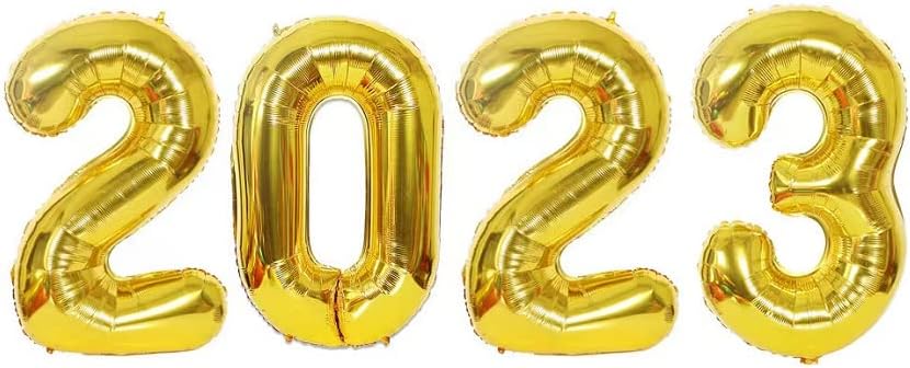 2023 Baloni 32 inčni šareni brojevi folije baloni za 2023. Novu godinu Eve Diplomiraj ukrasi za umirovljenje kućni festival