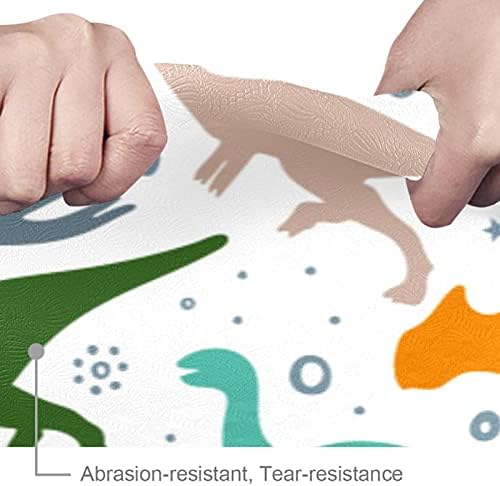 ; Šareni vrhunski dinosaur gusta prostirka za jogu od ekološke gume za zdravlje i kondiciju Protuklizna prostirka za sve
