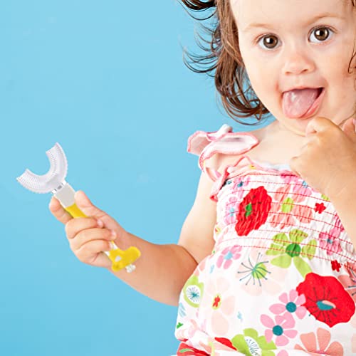 Doitool 3pcs djeca u obliku četkica za zube ručna četkica za zube čistač silikonskih trening zubi čišćenje oralnog čišćenja