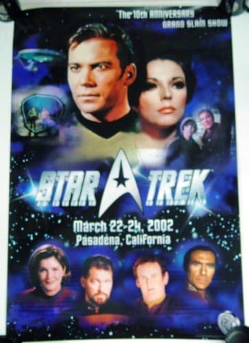 Star Trek Grand Slam 2002. 10. poster Anniversry s Williamom Shatner Joan Collins Jonathan Frakes Ricardo Montalban Kate