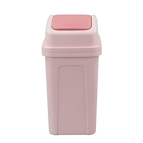 Plastična kanta za smeće s preklopnim poklopcem, 1 kutija za smeće s preklopnim poklopcem, ružičasta