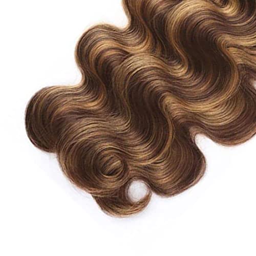 _4 / 27 punđe medene Plavuše naglašavaju voluminozni val ljudske kose punđe za žene razred 8ech Sirova Djevičanska kosa