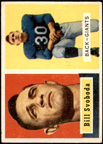 1957. Topps 153 Bill Svoboda New York Giants-FB ex Giants-FB Tulane