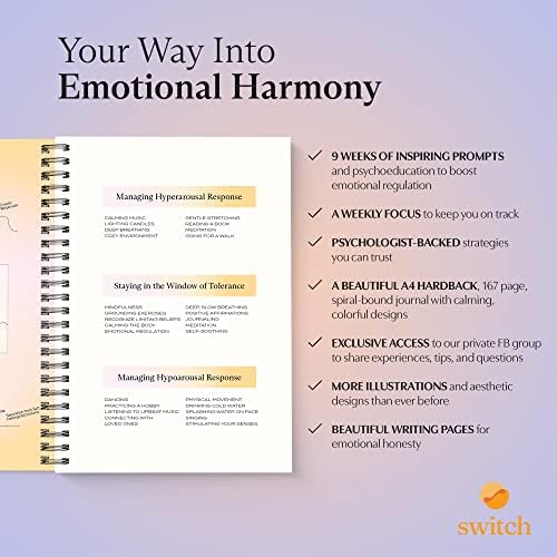 Switch Research Emotions Journal - Journal Self Care - Journal za manifestaciju podržan psihologom - Terapeut Preporučeni