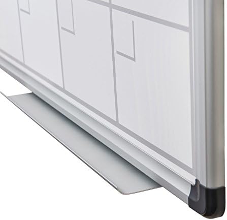 Floortex Viztex Lakirani čelični magnetski mjesečni planer za suho brisanje, aluminijski okvir, 36 x 24, fcvlmp3624a