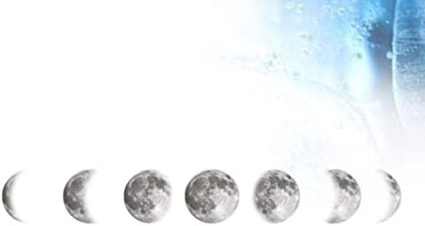 Dechous Mjesečeva faza zidna ukras Prostor Mjesec zidna naljepnica Mjesečeva faza naljepnice Uklonjene naljepnice Mjeseca