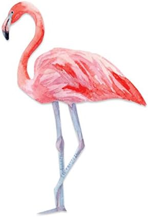 Akvarel obojen ružičasti flamingo - za automobil, laptop 5 vinilna naljepnica