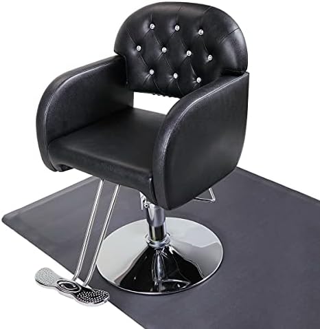 Liuyunqi brijač stolica pvc koža s dijamantskom frizerskom stolicom hidraulično dizanje kozmetičke stolice crno