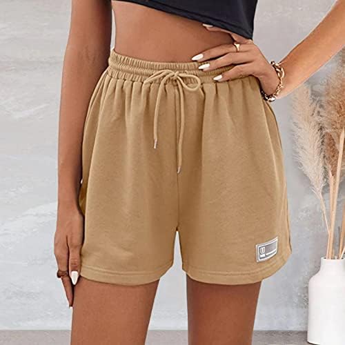 Seaintheson Ljetne ženske znojne kratke hlače Sportske pletene kratke hlače casual struka struka Sportske kratke hlače koje