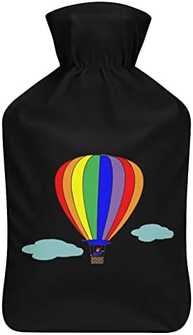 Balon s vrućim zrakom Šareni 1000 ml gumena boca s toplom vodom s plišanim poklopcem toplo ubrizgavanje vrećice za hladnoću