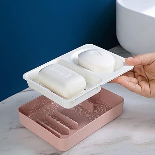 ZCMEB kupaonica 2 rešetka za odvod sapuna za sapun Obitelj Veliki dvoslojni sapun sapun kreativna spužva sapuna kućišta za