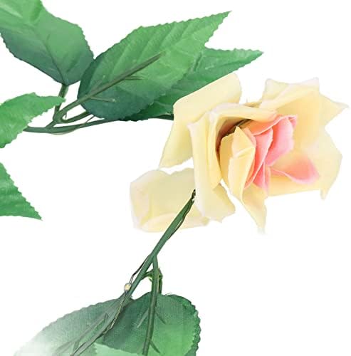 plplaaoo ruža nizina lampica baterija, cvjetni nizovi svjetla 2pcs 7.8ft 20 LED baterija s ružama od ruža Garland Failing
