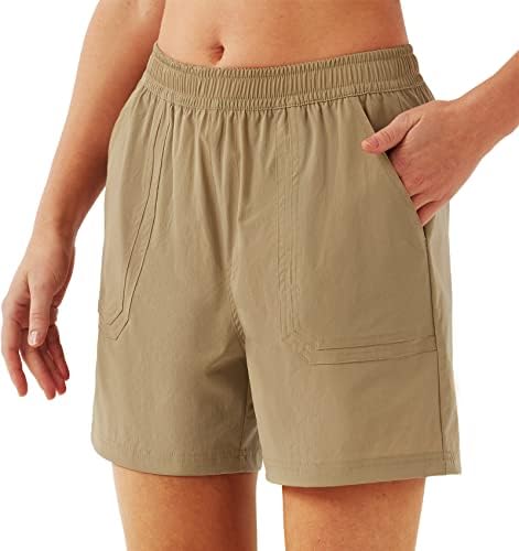 Urbest Women 5 planinarski kratki kratke hlače brze suhe lagane atletske kratke hlače s džepovima za putovanja, hodanje
