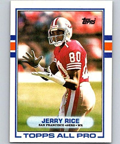 1989. Topps 7 Jerry Rice 49ers NFL nogometna karta NM-MT