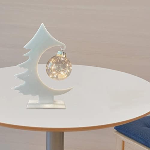 Amosfun mini božićno drvce s ukrasom kuglice LED svjetla noćna svjetla za djecu