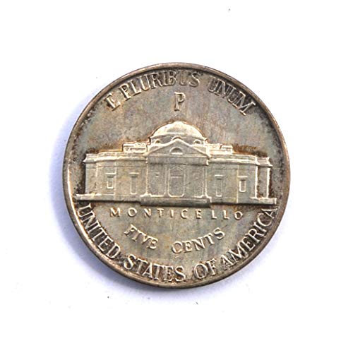 1943. P Jefferson Nickel 1. portret WWII 5 CET COIN vrlo dobri detalji