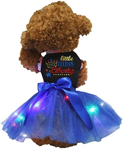 Petitebella Little Miss Liberty Puppy Dog haljina