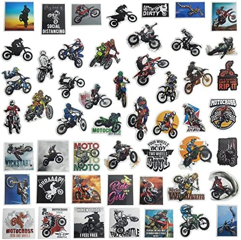 50 PCS motociklističke naljepnice za motocross biciklističke naljepnice za prijenosno računalo kućište skejtbord prtljage