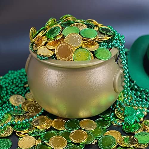 GILEXPRESS 144PC St. Patrick's Lucky Coins Shamrock Green and Gold Coins za zabavu svetog Patrika za zabavu i ukrasi