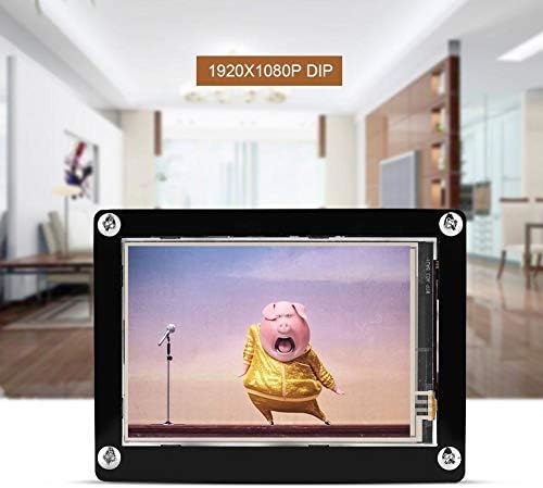 ZOPSC 3,5 inčni Raspberry PI 1080P LCD zaslon zaslona, ​​HDMI Monitor IPS 60fps za Raspberry Pi + crni akrilni slučaj s višestrukim