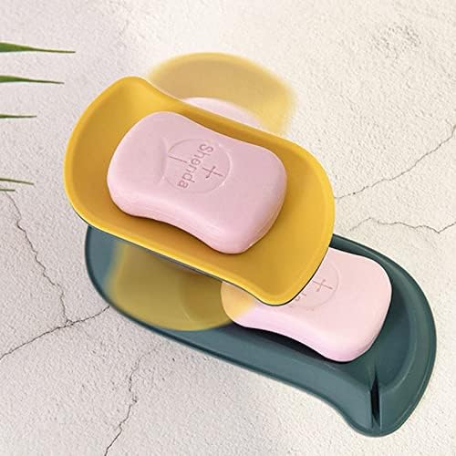 Yiser drenaža rotirajuća kutija sapuna kreativna dvostruka kutija sapuna za pohranu kupaonice polica zadebljana uklonjiva
