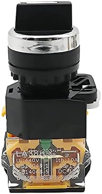 TWRQA 22 mm Selector Knob Rotary prekidač zasun momentalno 2no 1no1nc 2 3 Položaj DPST 10A 400V prekidač napajanja Uključeno/OFF