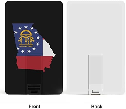 Karta za zastavu Georgia Kreditna kartica USB flash pokreće personalizirani memorijski štap Ključni korporativni pokloni
