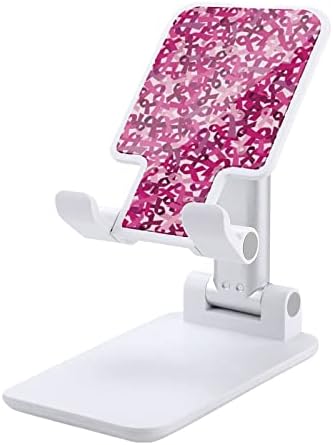Svjesnost o raku dojke, ružičasta vrpca stajalište za mobilni telefon sklopivi poklopac telefona prijenosni stalak za pametni