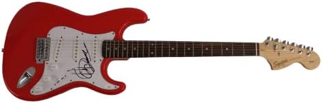 Jimmy Cliff potpisao je autogram pune veličine trkački automobil crveni fender stratocaster električna gitara s Jamesom Spence