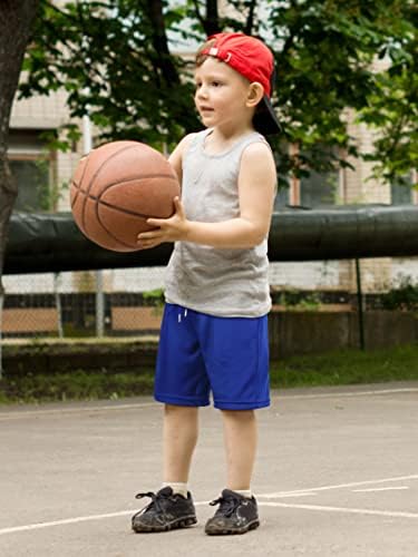 Resinta 4 pakira kratke hlače za dječake s džepovima brz suhi dječaci atletski performans košarkaške kratke hlače s izvlačenjem