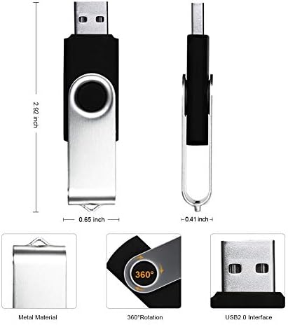 Flash pogon, USB pogon 5 x 16 GB USB flash pogon 16 GB palca pogon memorijskog štapa Swivel Shel Phain Design mixcolor
